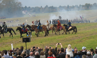 200-year anniversary of the Battle of Leipzig , re-enactment on 20 October 2013 in Leipzig, © D. Hüchtker