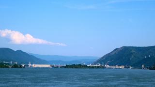 The Iron Gate I hydroelectric power station on the Danube