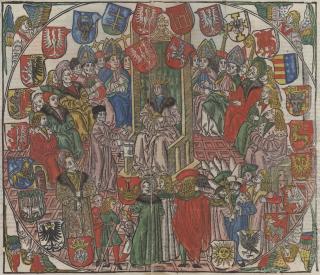Darstellung des polnischen Sejms im Łaski Codex