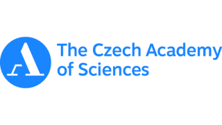 Blaues rundes Logo mit stilisiertem weißem Buchstaben A und Text 'The Czech Academy of Sciences' in Blau.