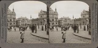 Stereoskopie des Marktplatzes von Turnov, 1921, © Library of Congress, Washington, D.C.