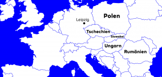 Karte des östlichen Europa