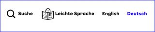 Die Menüleiste oben