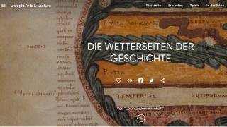 Einblick in die digitale Ausstellung »Die Wetterseiten der Geschichte«