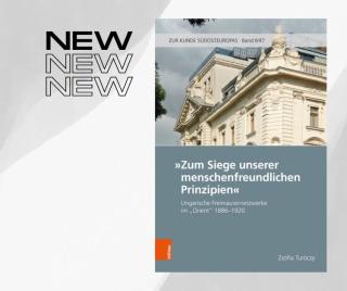 Buchcover mit einem historischen Gebäude und dem Titel »Zum Siege unserer menschenfreundlichen Prinzipien« von Zsófia Turóczy.