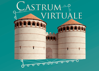 Detail aus dem Ausstellungsplakat Castrum Virtuale
