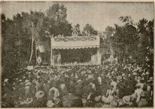 Volksfeste im Warschauer Alexanderpark 1899. In: Adres”-Kalendar’ gor. Varshavy na 1900 god”.