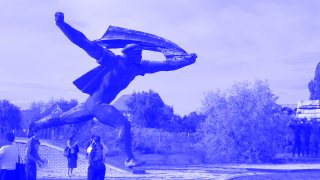 The statue park in the Budapest, showing cleared-away memorials from the Communist era