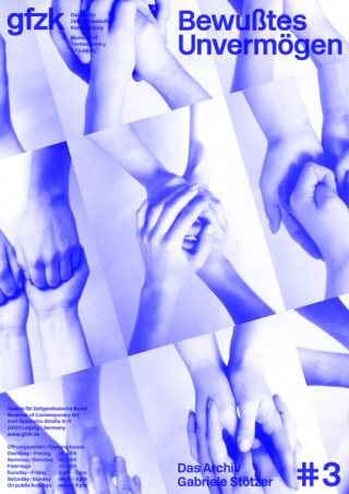 Einladungskarte zur Ausstellung »Bewusstes Unvermögen #3«
