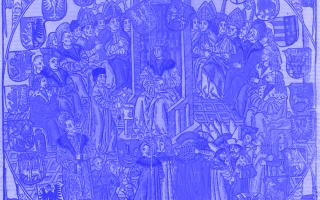 Darstellung des polnischen Sejms im Łaski Codex