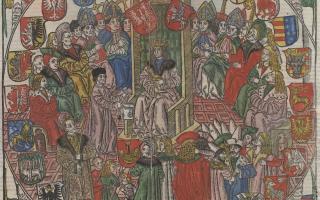 Darstellung des polnischen Sejms im Łaski Codex