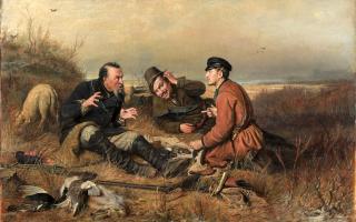 Vasilii G. Perov, Hunters at Rest, 1871, Moscow, Tretyakov Gallery
