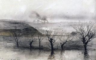Aquarell von Alexei Savrasov